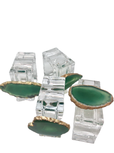 Anneaux de serviette en verre acrylique d'alliage coloré multiple de décoration de mariage de vente directe d'usine de conception unique pour la décoration de mariage - Product Image 5