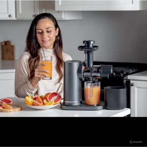 Exprimidor de prensa en frío, potente exprimidor lento con control total de pulpa, encimera, eléctrico, 2 funciones de pulpa, Apto para lavavajillas - Product Image 4