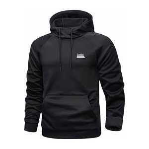 Performance Men's Winter Gym Fitness Hoodies Regular Fit Solid Pattern Fleece Stretchable Design for Training Sessions - Product Image 1