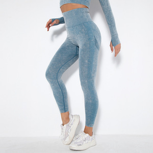 Leggings de yoga taille haute sans couture pantalon de fitness à compression de contrôle du ventre pour femmes - Product Image 6