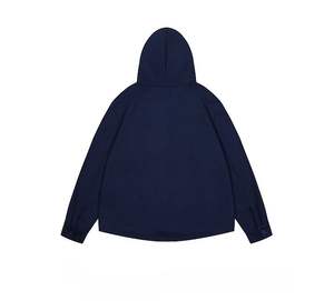 2025 otoño verde oliva Unisex abotonado Sudadera con capucha Retro Streetwear Oversized Fit pareja juvenil Casual Hoodies - Product Image 6