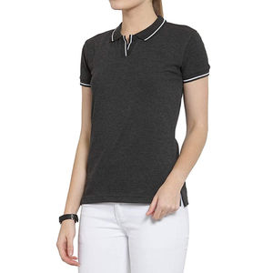 เสื้อยืดโปโลสำหรับผู้หญิงสไตล์ลำลองโลโก้ของคุณเอง - Product Image 5