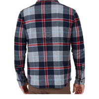 Chemises en flanelle pour hommes, style décontracté, motif uni, col rabattu, poches personnalisées, 100% coton, séchage rapide, respirant, écologique