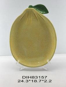 ที่วางช้อนเซรามิกสไตล์ยุโรป น่ารัก ลายวาดมือ รูปทรงลูกแพร์ สำหรับใส่สลัด อาหารค่ำ อาหารเรียกน้ำย่อย ผลไม้ ถาดอาหาร - Product Image 3