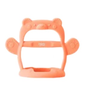 Massaggiagengive in Silicone platino a forma di orso per uso alimentare da polso per i più piccoli! - Product Image 1