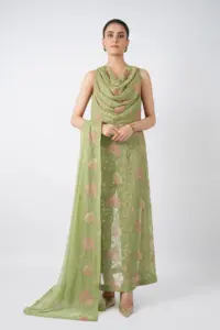 Trajes de Fiesta de 3 Piezas para Mujer, Ligeros, con Lentejuelas, Bordado de Encaje, Diseño Nuevo y Moderno, Alta Costura - Product Image 4