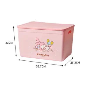 Family Storage Box Cute And Portable Multifunctional OEM Neat And Tidy Plastic Bin For Bathroom/Kitchen