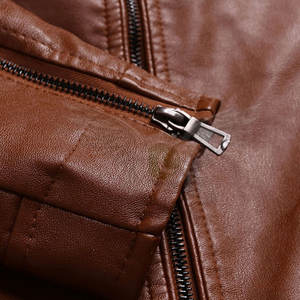 New Style <b>Men</b> Leather <b>Jacket</b> Top Quality <b>Men</b> Genuine Leather <b>Jacket</b> Blank Leather <b>Jacket</b> for Adult - Product Image 6