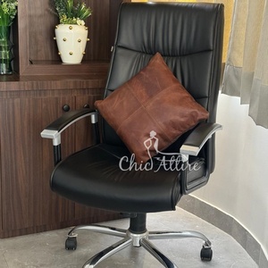 ที่คลุมหมอนหนังแท้100% ใหม่ปลอกหมอนคลุมโซฟาปลอกหมอนตกแต่งแบบนุ่มปลอกหมอนสำหรับโซฟาเบดเก้าอี้ห้องนอน - Product Image 1