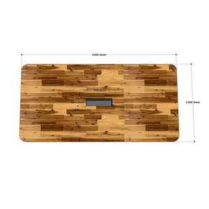 BH68030 Industrial Style Acacia Wood Meeting <b>Table</b> 240x120cm with Iron Legs for Conference Rooms and <b>Offices</b> - Product Image 4