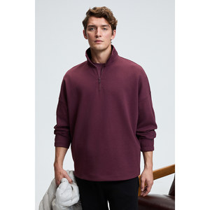 Sweat-shirt à col montant imprimé à demi-zip pour homme GRIMELANGE EDISON - Product Image 6