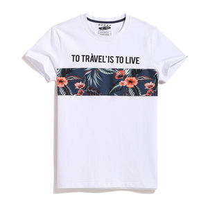 Camiseta con capucha para gimnasio para hombre, manga corta, logotipo personalizado, colores personalizados, secado rápido, ecológico, transpirable, poliéster/algodón - Product Image 1