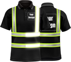 เสื้อโปโลแขนสั้นสะท้อนแสง ระบายอากาศได้ดี สำหรับงานโรงงาน เสื้อผ้าเซฟตี้สำหรับคนงาน - Product Image 2