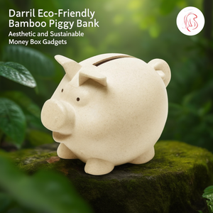 Salvadanaio Ecologico in Bambù Darfil, Contenitore per Denaro Estetico e Sostenibile - Product Image 3