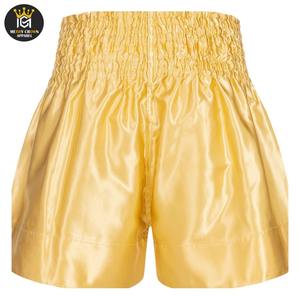 Pantalones cortos de boxeo de alta calidad para hombres Logotipo de diseño personalizado Joggers de malla sólida Pantalones cortos de entrenamiento atlético para uso en el gimnasio - Product Image 2