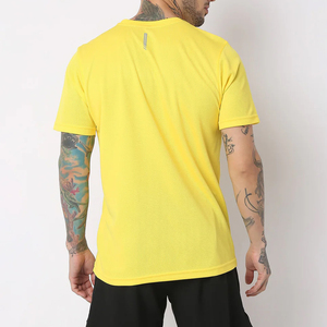 T-shirt uni en coton 100% à col rond et manches courtes, de haute qualité, personnalisé par un fabricant de mode, pour hommes, taille plus, mode décontractée - Product Image 4