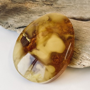 Piedra de Ámbar Báltico Natural, Ámbar Pulido para Joyería con Efecto Niebla - Product Image 5