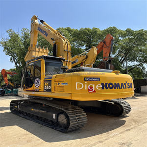 Excavadora de orugas hidráulica usada Komatsu recién llegada, motor y motor japonés Original de 24 toneladas con certificación CE ISO - Product Image 5
