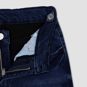 Pantalones Cortos Vaqueros Holgados Estilo Hip Hop para Hombre, Ropa Urbana, Pantalones Cortos Sueltos con Decoración de Remaches, Precio al por Mayor para Niños, Lavados - Product Image 3