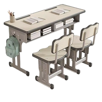 Ensemble bureau et chaise pour étudiant unique de haute qualité meubles en métal pour écoles et salles de classe banc en gros