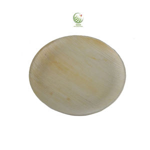 Assiettes biodégradables les plus vendues Assiettes en feuille de palmier Vaisselle jetable pour la fête de mariage - Product Image 1