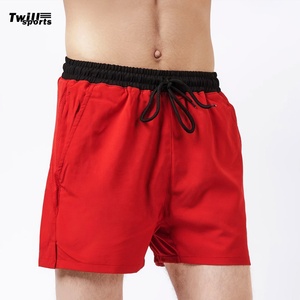 2025 Short de sport de rue haute pour hommes avec logo personnalisé 100% short de sueur en toile de coton à séchage rapide Jogging natation plage Sport d'été - Product Image 2