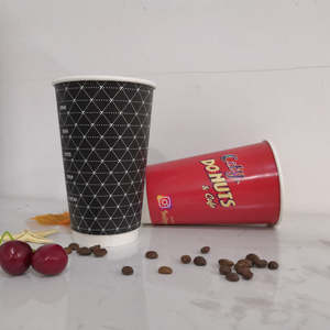 แก้วกาแฟกระดาษแบบใช้ครั้งเดียว ขนาด 16 ออนซ์ หนาพิเศษ เก็บความร้อน/เย็น เป็นมิตรกับสิ่งแวดล้อม รีไซเคิลได้ สำหรับเครื่องดื่มร้อนและเย็น - Product Image 4