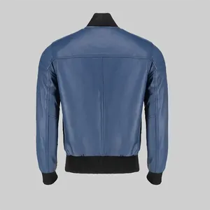Bomber <b>Leather</b> <b>Jacket</b> - Product Image 2