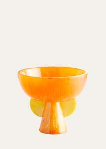 Bol à fruits en résine ambrée polie, fait à la main, motif en spirale artistique, pièce carrée décorative moderne pour la présentation de table de luxe, fête - Product Image 5