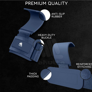 Wholesale High Quality Neoprene Non-Slip Breathable Heavy Duty Weight Lifting Hooks Custom Made 2026 - Product Image 3