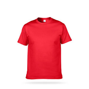 Camiseta 100% de algodón de alta calidad para hombre, camiseta OEM con estampado de logotipo personalizado, ajustada, corta, gruesa, 220gsm, camiseta de Material liso en blanco para hombre - Product Image 3