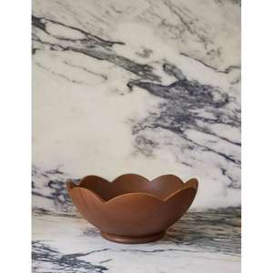 Frutero Decorativo para Mesa de Salón, Estilo Vintage, Pulido a Mano, Ecológico, Tazón para Servir Alimentos, para Eventos y Fiestas, Madera de Acacia - Product Image 3