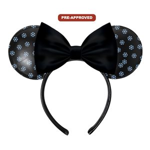 Factory Direct Pre-Approval Design Concept <b>Mouse</b> Ears Headband Customizable Hair Accessory with Snowflake Edition Made-to-Order - Product Image 1