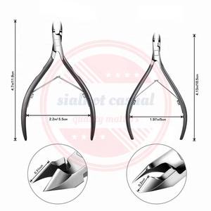 Pince à cuticules pour ongles en acier inoxydable avec poignée antidérapante personnalisée - Product Image 4