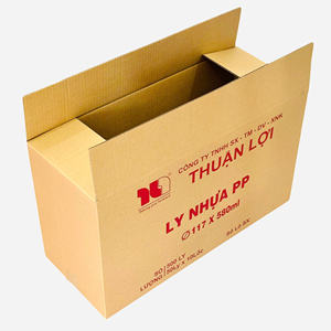 Caja de embalaje de cartón de papel Kraft de 3 capas, cartón corrugado, materiales reciclados de Vietnam para productos de plástico - Product Image 1
