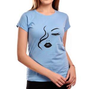 2024 nouveau Style femmes col rond à manches courtes matériau doux séchage rapide respirant femmes t-shirt - Product Image 1