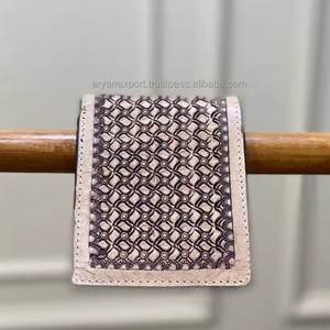 กระเป๋าสตางค์ใบสั้นแบบมีซิปของผู้ชายทำจากหนังแท้ลายตะวันตกแบบแฟชั่นถือกระเป๋าใส่บัตรสำหรับเป็นของขวัญ - Product Image 3