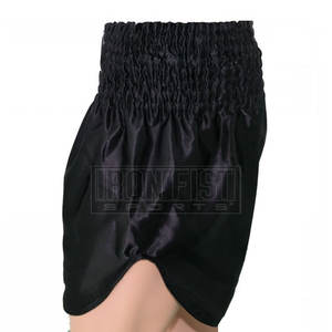 กางเกงขาสั้นมวยไทยสำหรับผู้ชายกางเกงขาสั้นฝึกซ้อมคิกบ็อกซิ่งพร้อมโลโก้ด้านหน้าสำหรับยิมและต่อสู้ - Product Image 6