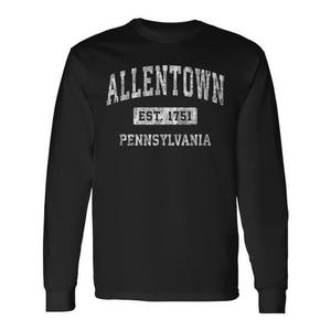 Allentown Pennsylvania Est 1761 T-shirt classica a maniche lunghe - Product Image 1