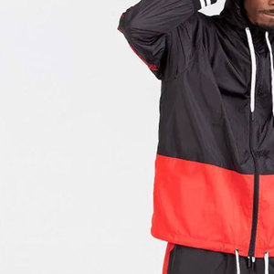 Vente en gros Ensemble de survêtement coupe-vent avec logo personnalisé Veste et pantalon résistants à l'eau Tissu respirant pour voyage sportif - Product Image 6