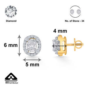 Boucles d'oreilles clous en perles dorées pour femmes - Bijoux religieux tendance pour fêtes - Product Image 5