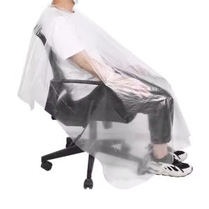 Delantal de peluquería impermeable no tejido de PVC desechable personalizado, salón de belleza, estilista, suministro de peluquería - Product Image 5