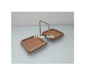 Vajilla de Calidad exclusiva, servidor de pasteles, diseño fabuloso, servidor de postres de pasteles de madera y metal para uso doméstico en hoteles - Product Image 1