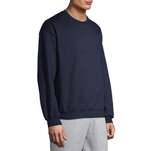 Couleur unie décontracté Tri mélange hommes sweat à vendre manches longues respirant hiver mode hommes bleu marine sweats - Product Image 4