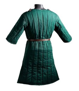 เสื้อคลุมกันกระแทกแบบหนา ผ้าฝ้าย ทรงยาว สไตล์ยุคกลาง แจ็คเก็ตอคีตัน ชุดเกราะอัศวิน สำหรับการแสดงบทบาทสมมติ ชุดไวกิ้ง ชุดเทศกาล - Product Image 4