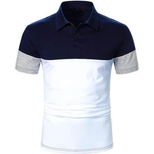Camiseta Casual de Manga Corta para Hombre de Primera Calidad, Jersey Transpirable de Poliéster/Algodón, Estilo Urbano, Logotipo Personalizado, Golf - Product Image 1