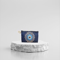 DAFNI BIG PAZAR FABRIC CANVAS EMBROIDERED DIGITAL WALLET Model 3 Gaya Eropa Amerika yang Modis Keanekaragaman Musim Semi/Musim Panas
