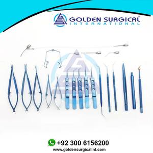 21 Uds. Juego intraocular de aleación de titanio instrumento quirúrgico ojo oftálmico cataratas y Microcirugía Ocular herramientas - Product Image 2