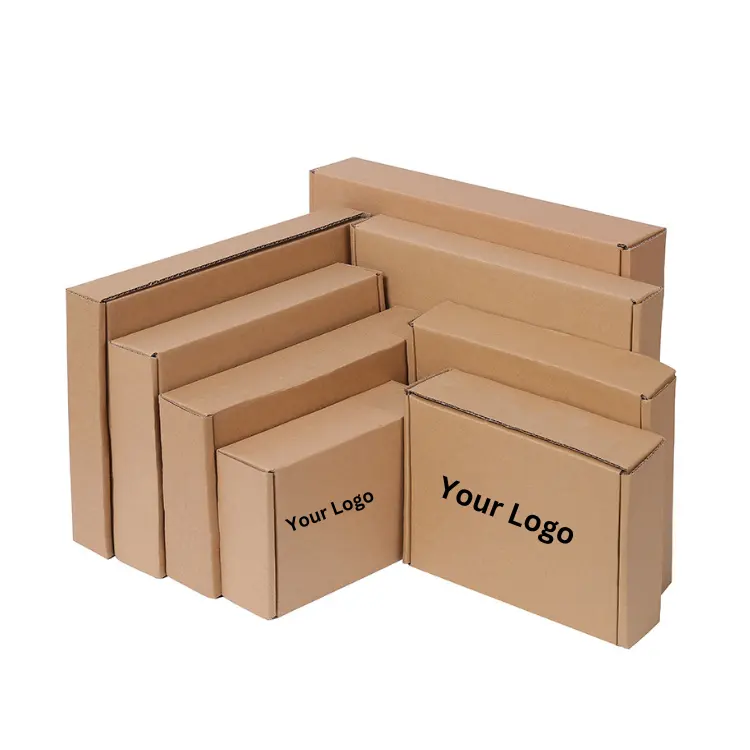 Bulk Custom Logo Blank Kraft Cardboard products thickened white card paper box Shipping Packaging from Vietnam