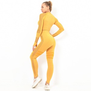 100% respirant confortable taille haute Fitness Yoga ensembles pour adultes personnalisé OEM vente en gros femmes XL Leggings - Product Image 4